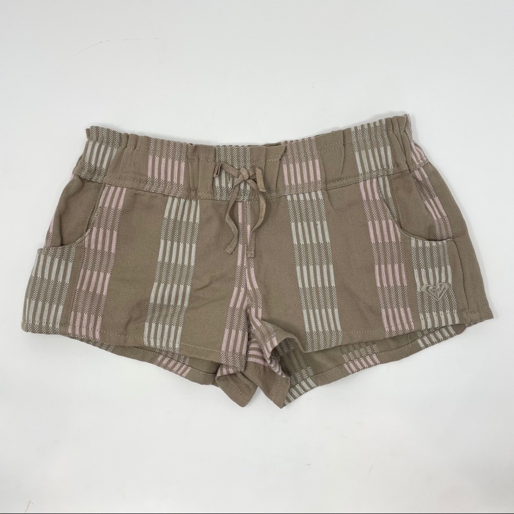 ROXY girls striped shorts small 8